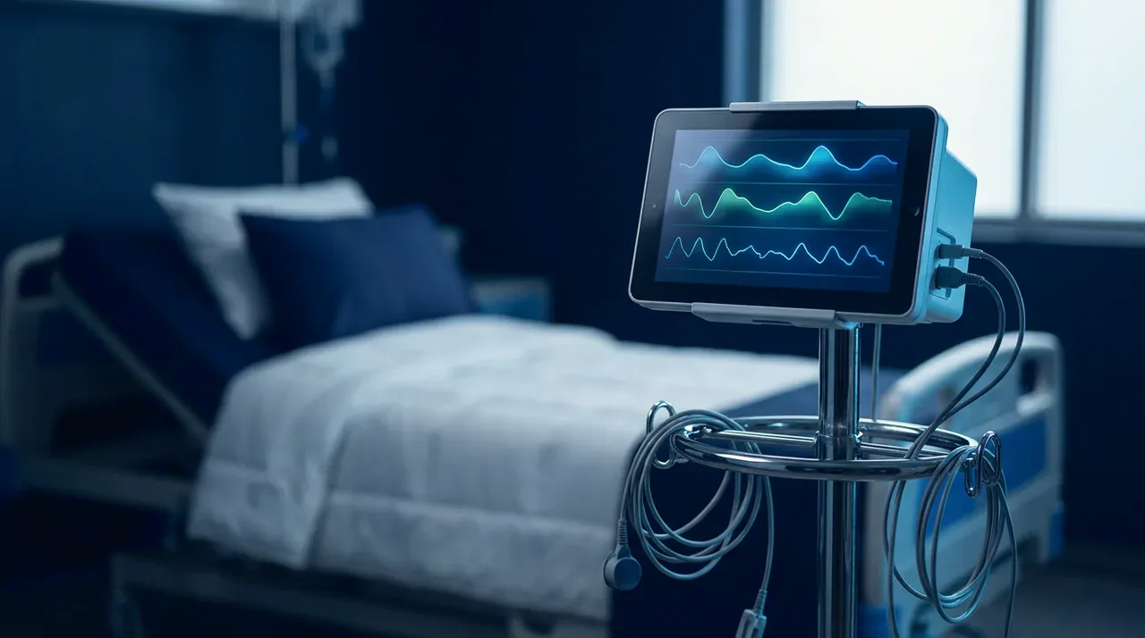 Apnea central del sueño: monitor de estudio del sueño