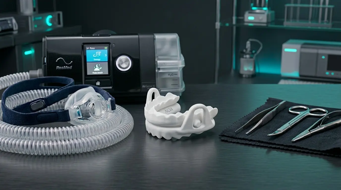 Dispositivo de avance mandibular para la apnea del sueño