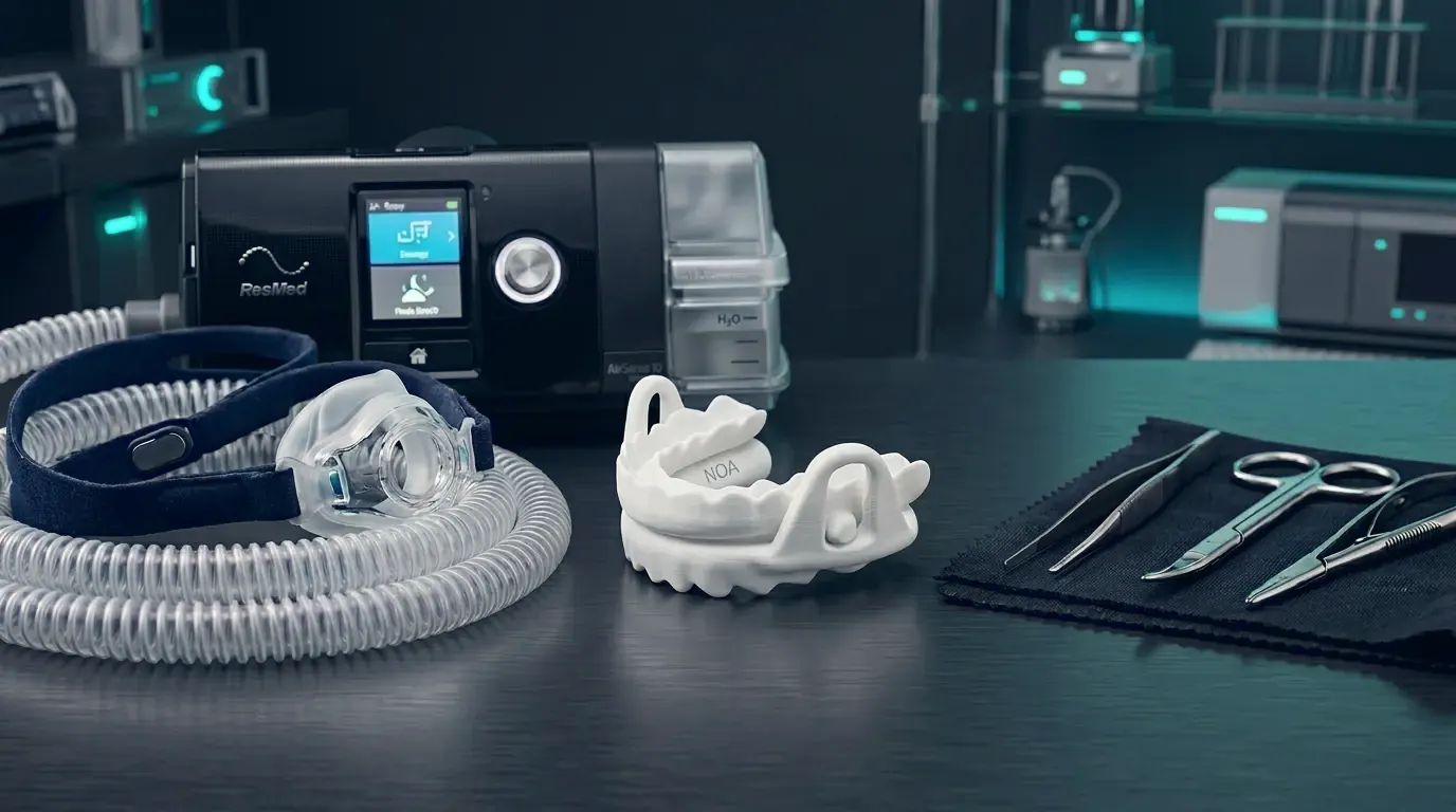 Dispositivo de avance mandibular para la apnea del sueño