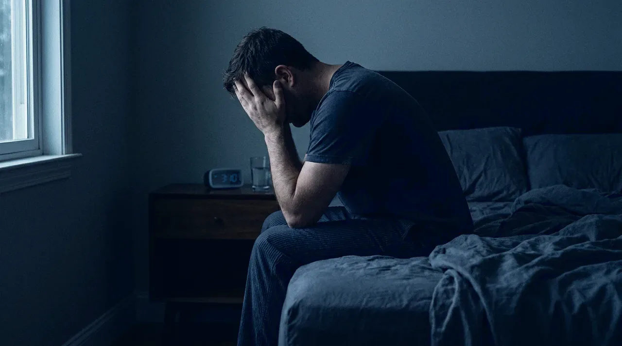 Insomnio y apnea del sueño: persona despierta de madrugada